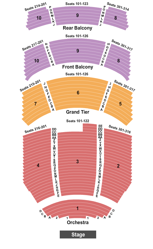 Durham Performing Arts Center Wicked Seating Chart